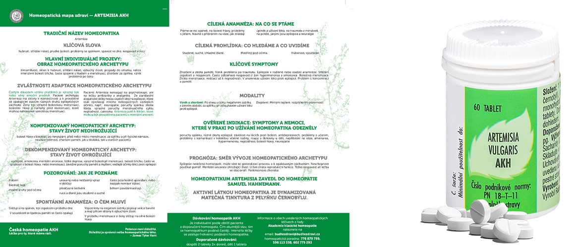 Homeopatická mapa zdraví – Artemisia vulgaris