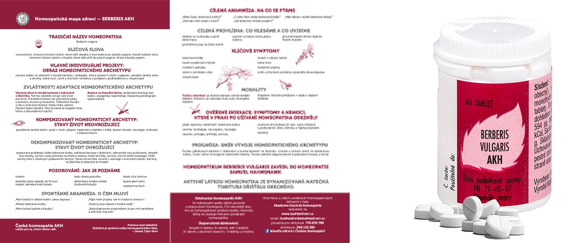 Homeopatická mapa zdraví - Berberis vulgaris