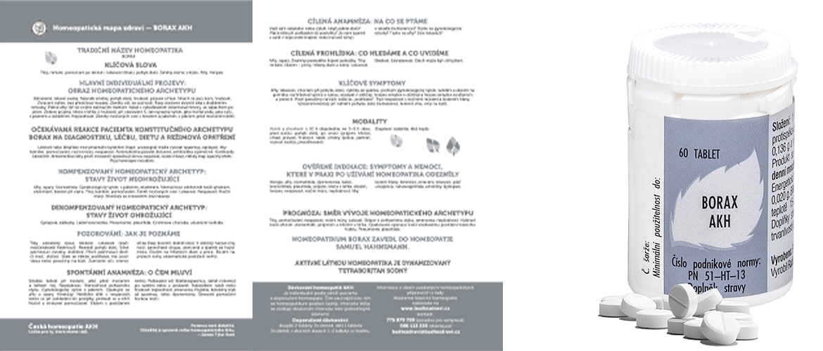 Homeopatická mapa zdraví – Borax