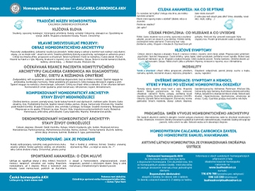 Homeopatická mapa zdraví - Calcarea carbonica