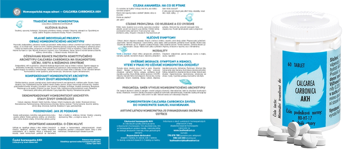 Homeopatická mapa zdraví - Calcarea carbonica