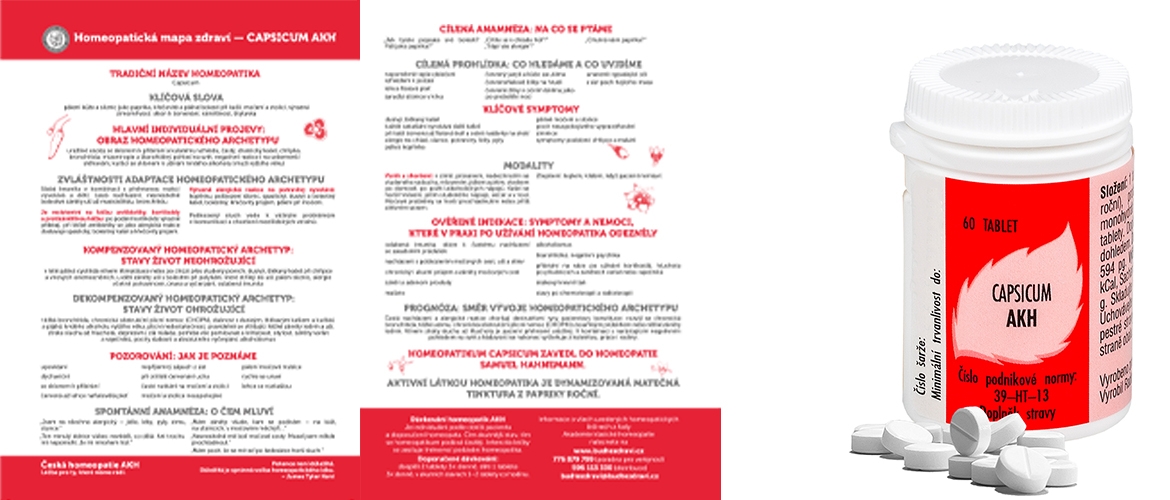 Homeopatická mapa zdraví - Capsicum