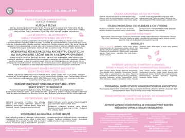 Homeopatická mapa zdraví – Causticum