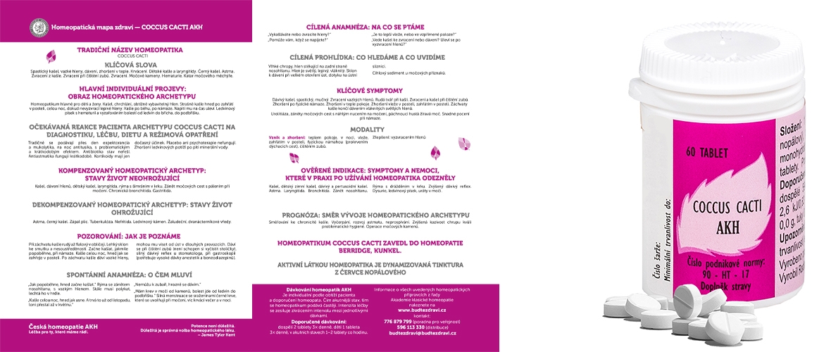 Homeopatická mapa zdraví – Coccus cacti