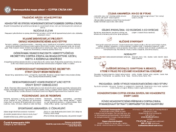 Homeopatická mapa zdraví – Coffea cruda