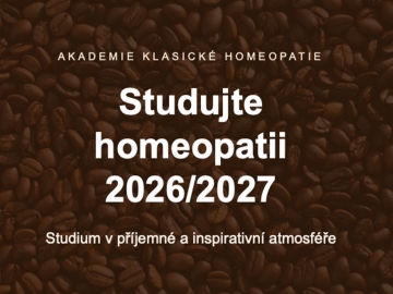 Studujte homeopatii 2026/2027