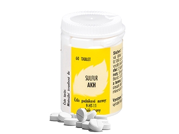 Sulfur AKH – zimní homeopatikum pro horkokrevné, svědivé a neklidné stavy