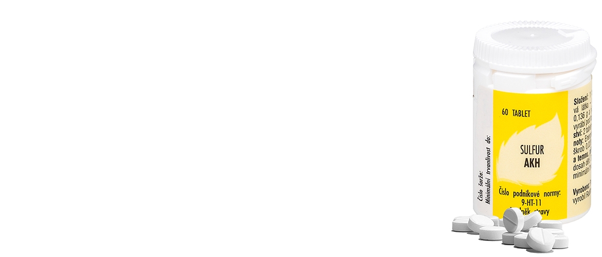 Sulfur AKH – zimní homeopatikum pro horkokrevné, svědivé a neklidné stavy